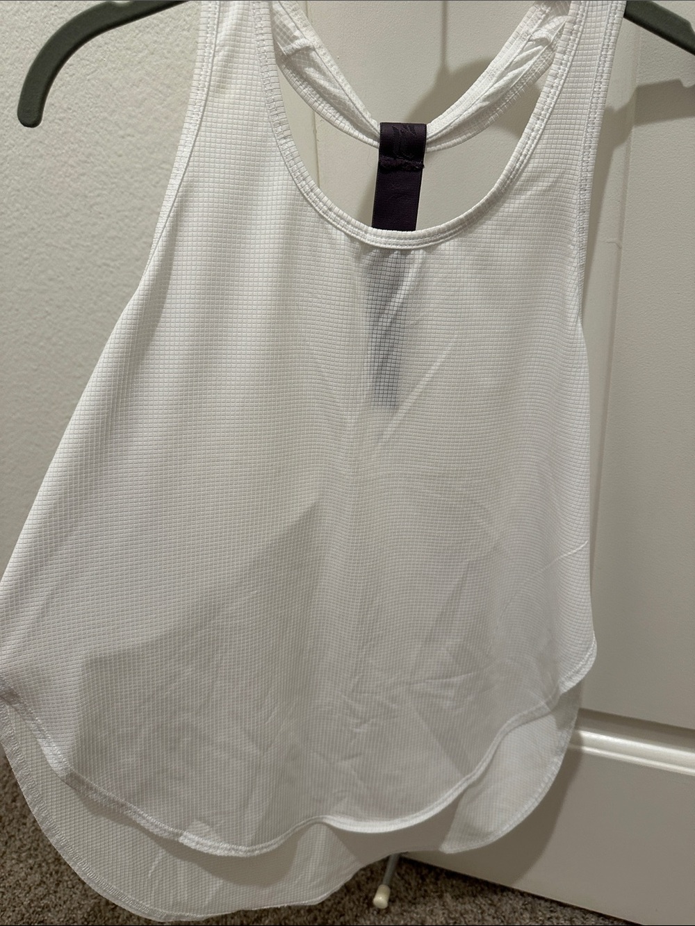 Fabletics Women's White Racerback Performance Tank Top